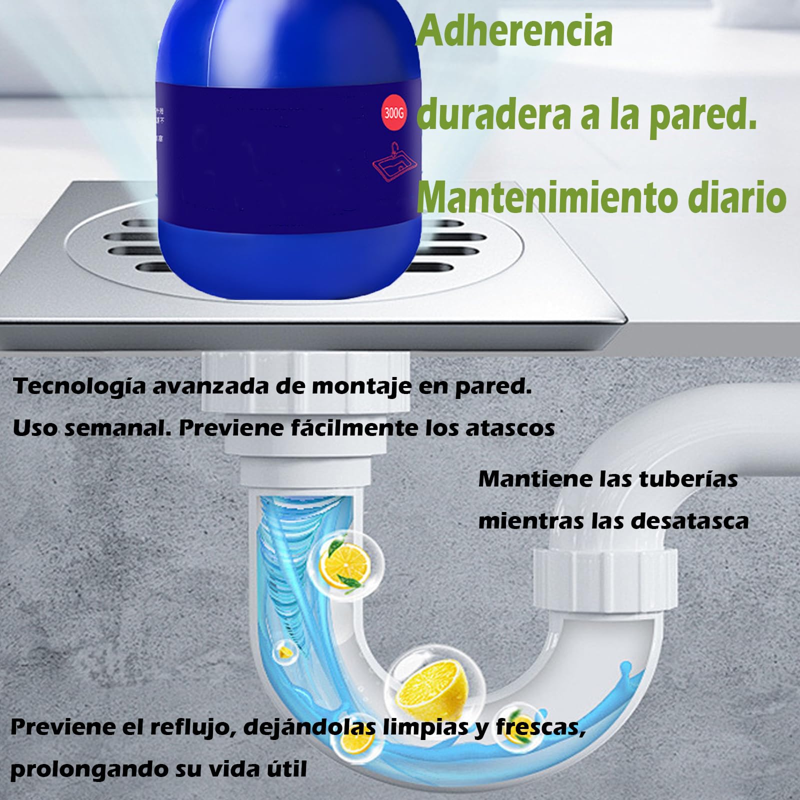 Pipe Bobo Desatascador, Pipe Bobo Drain Cleaner, Adecuado Para Lavabos, Duchas, Inodoros Y DesagüEs De Piso; Seguro Para Todas Las TuberíAs (3pcs)