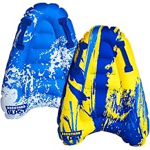 BACKYARD BLAST Deluxe Rider with Joint Cloth Material Set of 2 Inflatable Body Board Slide Rider, 30.7" x 19.6" x 5.5"