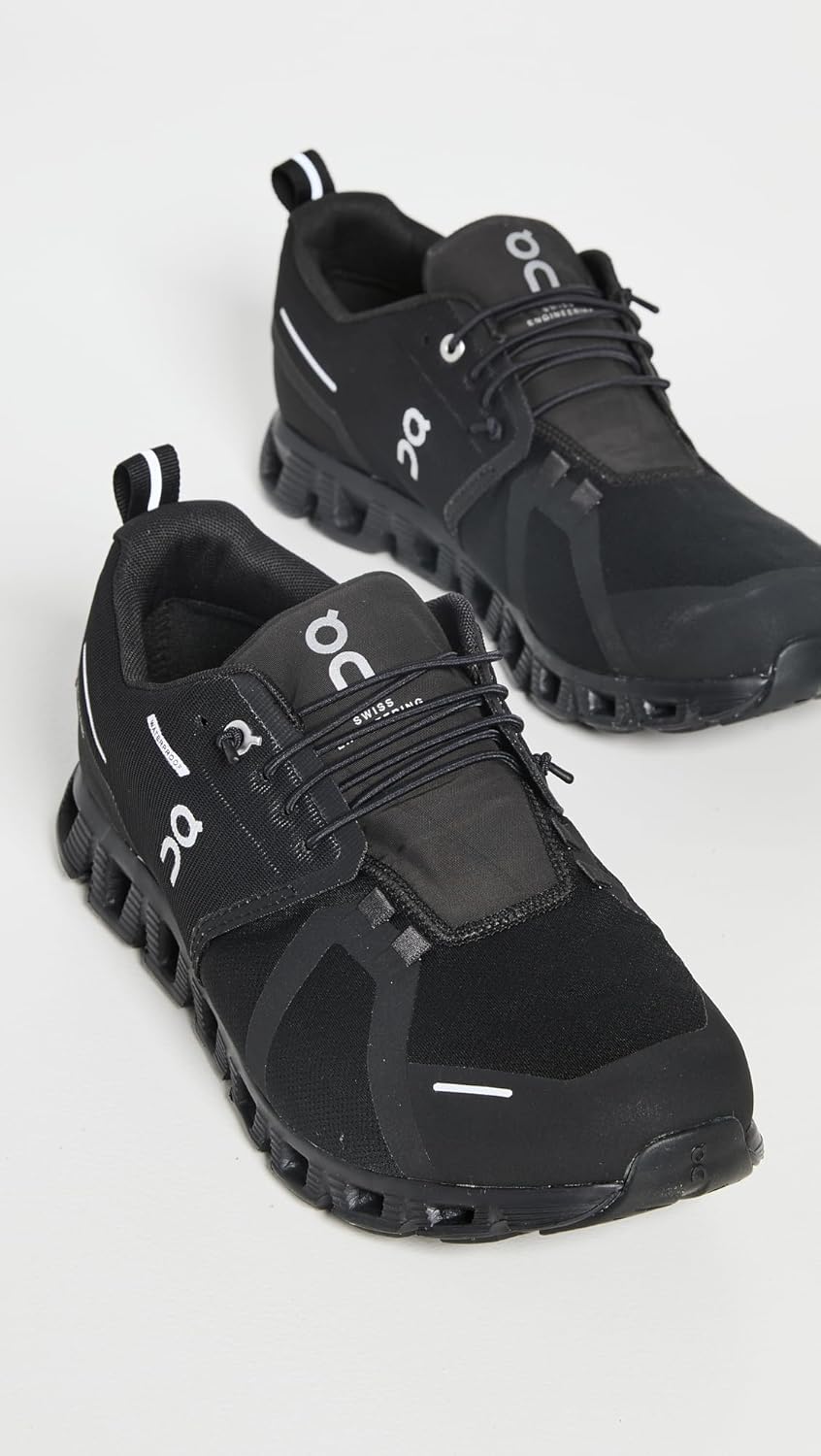 ON - Brandclub - On Men's Cloud 5 Waterproof Sneakers, All Black ON - Brandclub - On Men's Cloud 5 Waterproof Sneakers, All Black