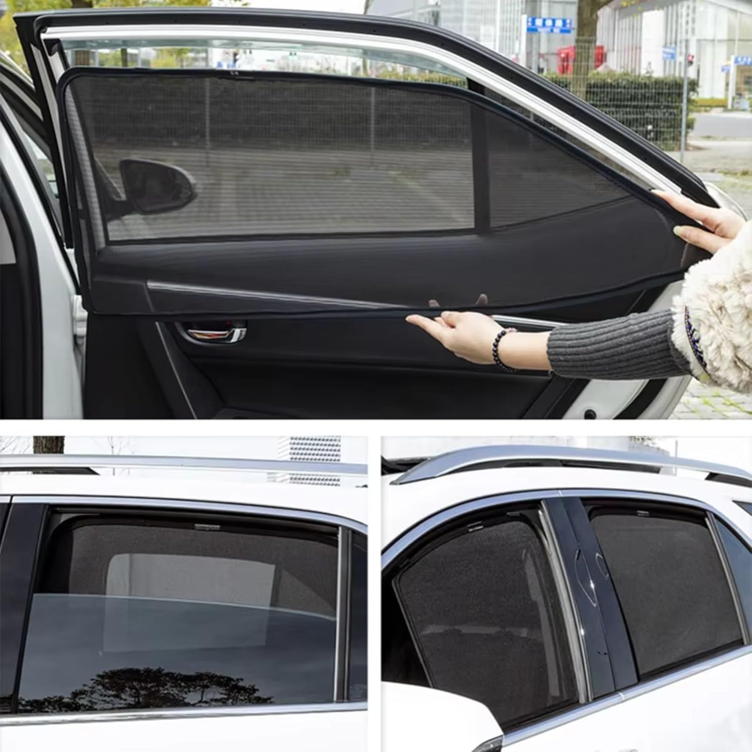 Auto Parasole Finestrini Lateralii per Honda CR-V (2001-2022), Raggi UV Abbagliamento, Magnetico Tendine Parasole Auto per la Privacy,7 Wholecar