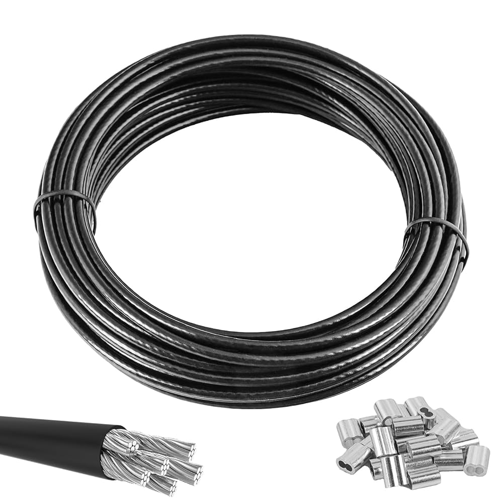 Amazon | ステンレスワイヤー ワイヤー ビニール被覆 2mm 構成7