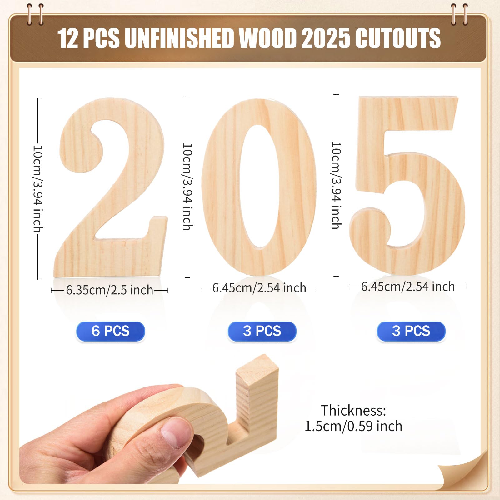12 Pack Scalloped Wood Trim And Molding Unfinished - Decorative Edge DIY Wall Trim For Cabinets, Shelves, Windows, Doors & DIY-Friendly Home Décor Projects