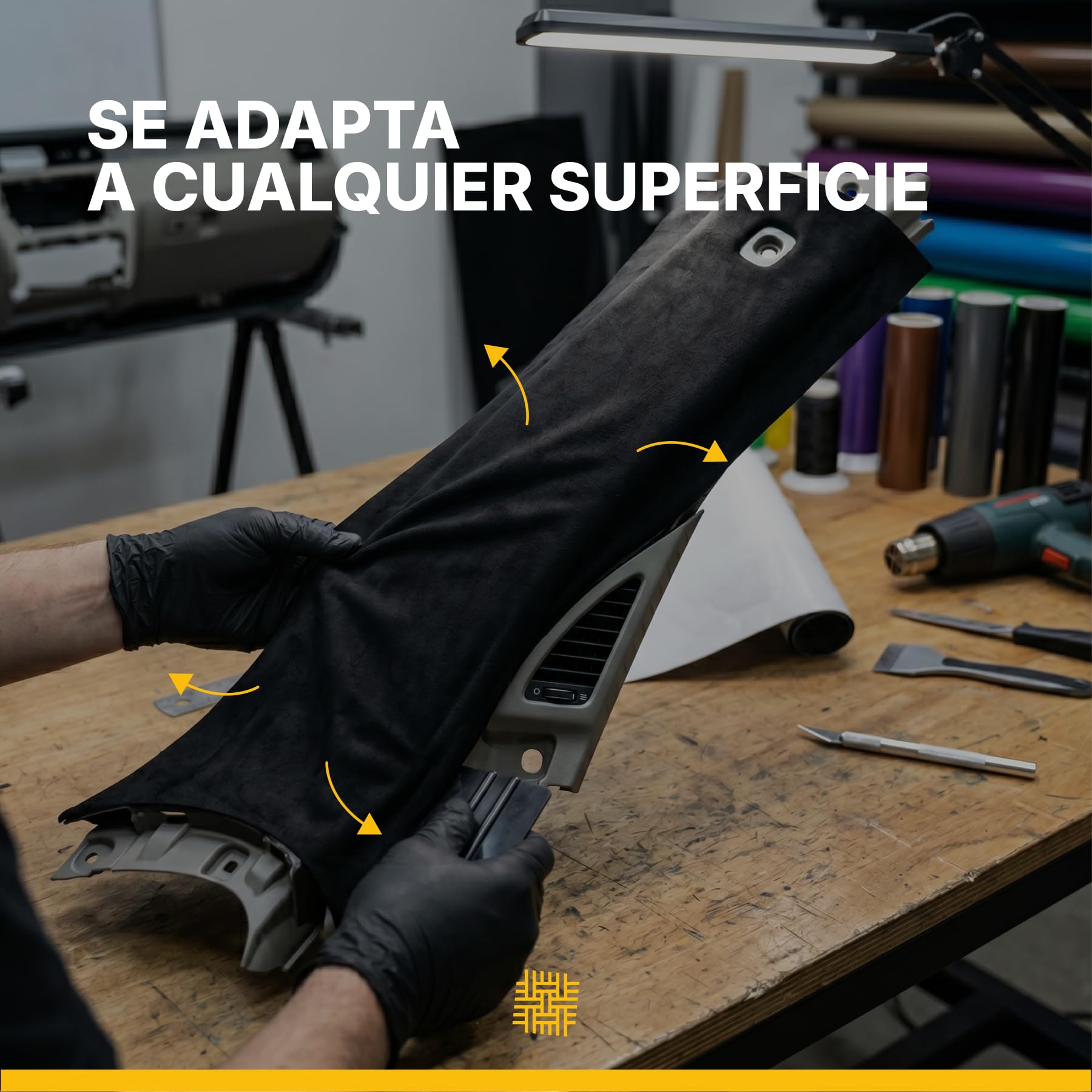 Tela De Microfibra Autoadhesiva 200x150cm, Gris, Efecto Ante, Lámina Flexible Para Interior De Coche, Suave Y Resistente, Fácil De Cortar, Material decorativo para muebles, DIY y automoción.