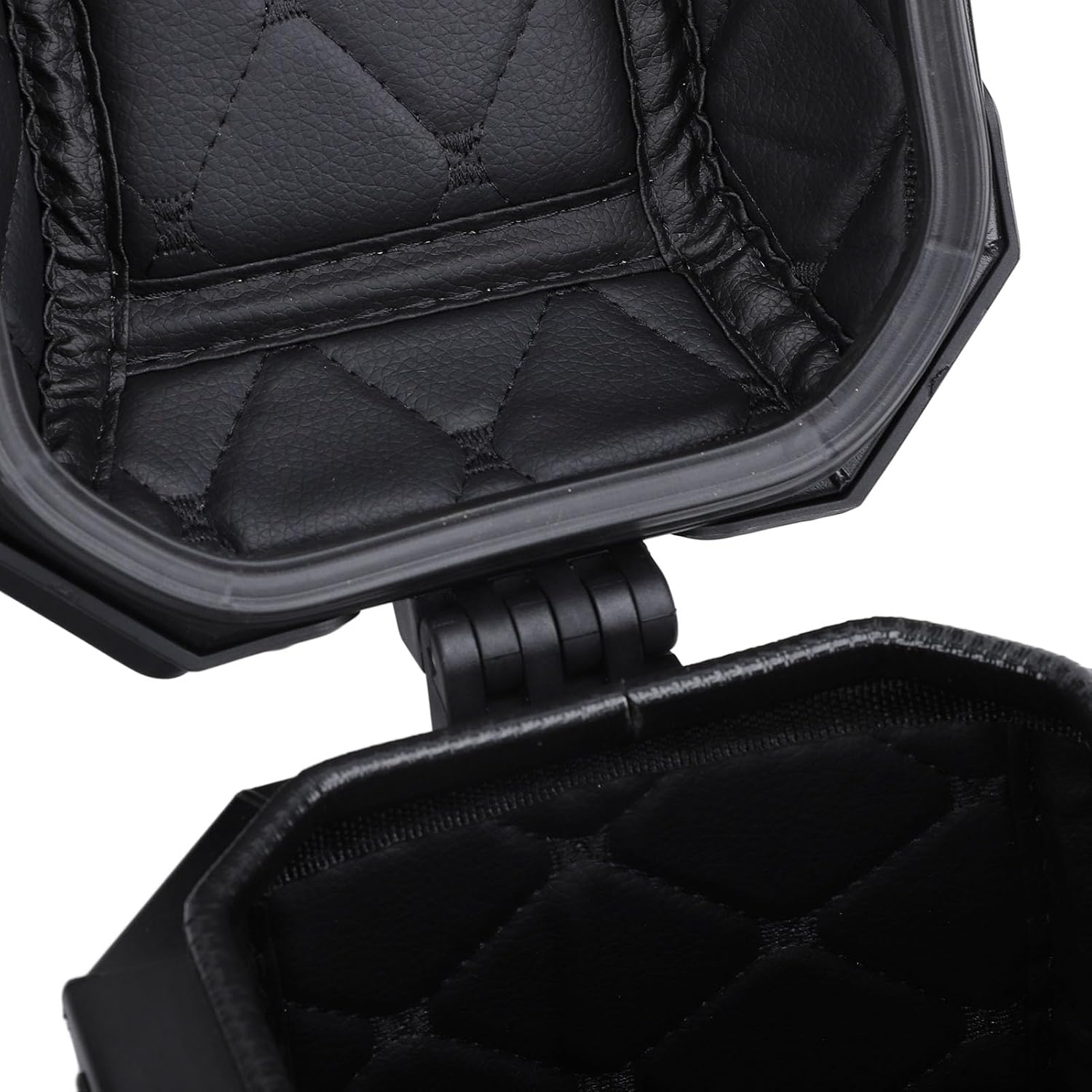 Walfront Side Saddle Box with Large Storage, Antifall Covers, Fit Suitable for Riders (Black)