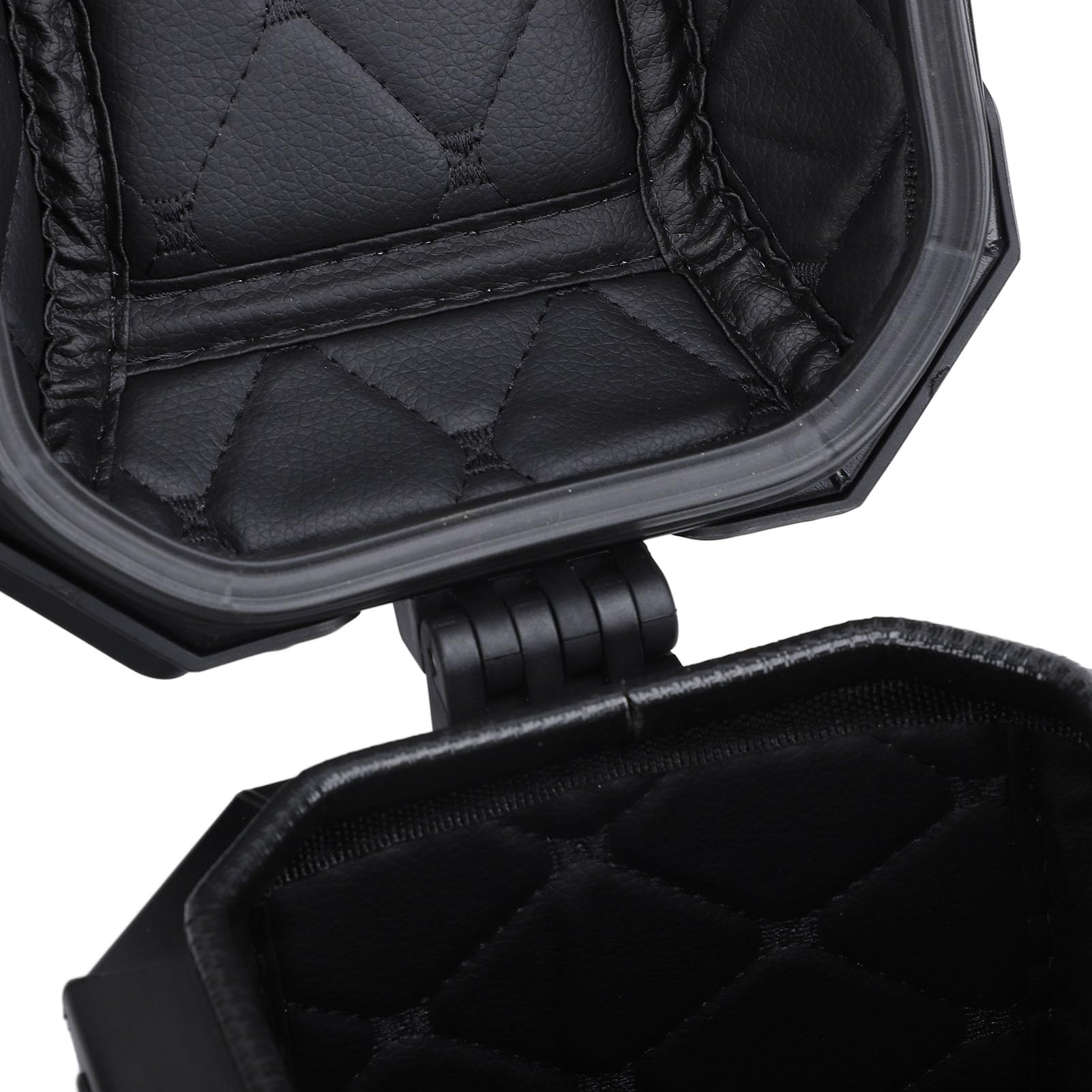 Valigia Laterale per Moto Borsa Rigida in Lega di Alluminio Adatta per Moto Impermeabile, per Bagaglio da Casco, capacità 18 Litri (SILVER) (BLACK)