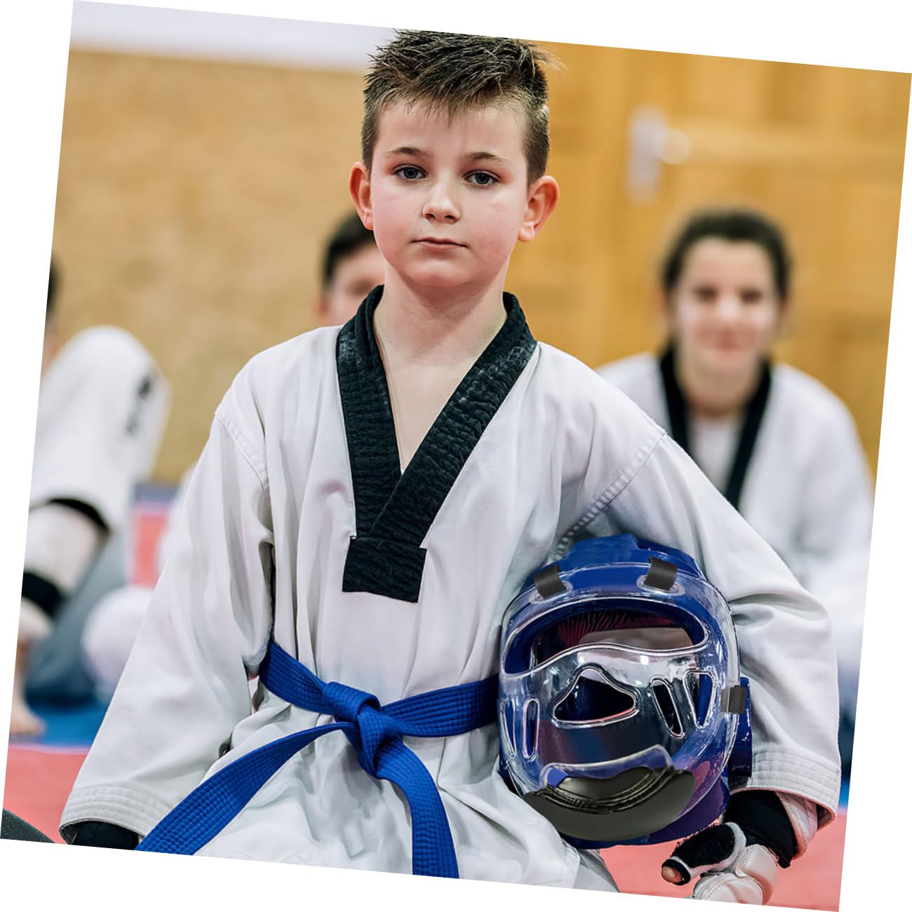Toyvian 2pezzi Maschera Protettiva Per Viso Rimovibile Per Arti Marziali Adatta Taekwondo e Karate Forniture Protettive Per Allenamento