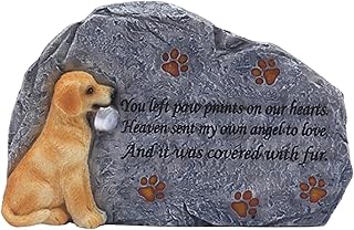 memoriais para animais de estimação para cães Lápide de cachorro Lápide à prova de intempéries Resina Artesanato Lápide para cachorro Memorial, Estilo b