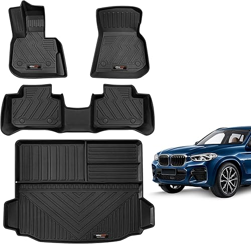 Jdeymat Compatible con alfombrillas de maletero BMW X3 G01 2018 2019 2020 2021 2022 2023 para todo tipo de clima, revestimiento de carga trasero TPE