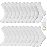 10 Pairs White Cotton Socks for Tie Dye White Crew Ankle Socks Tie Dye kit Party Supplies