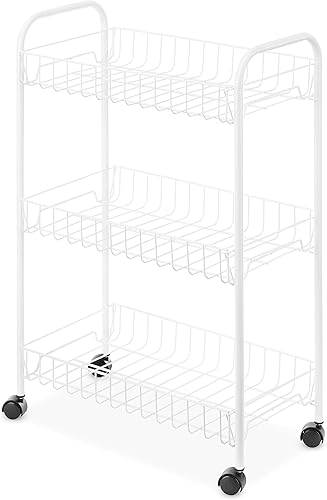 Miniatura 13 de Carrito con ruedas con 3 estantes para almacenar utensilios para hacer la colada, de Whitmor