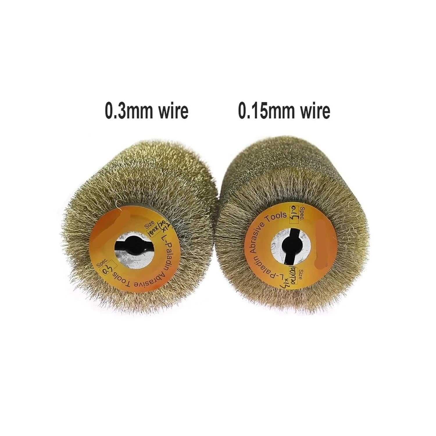 100x120x13mm Polishing Wheel Brush Wood Metal Grinding 9741 Sander Tools(Abrasive Wire P180)