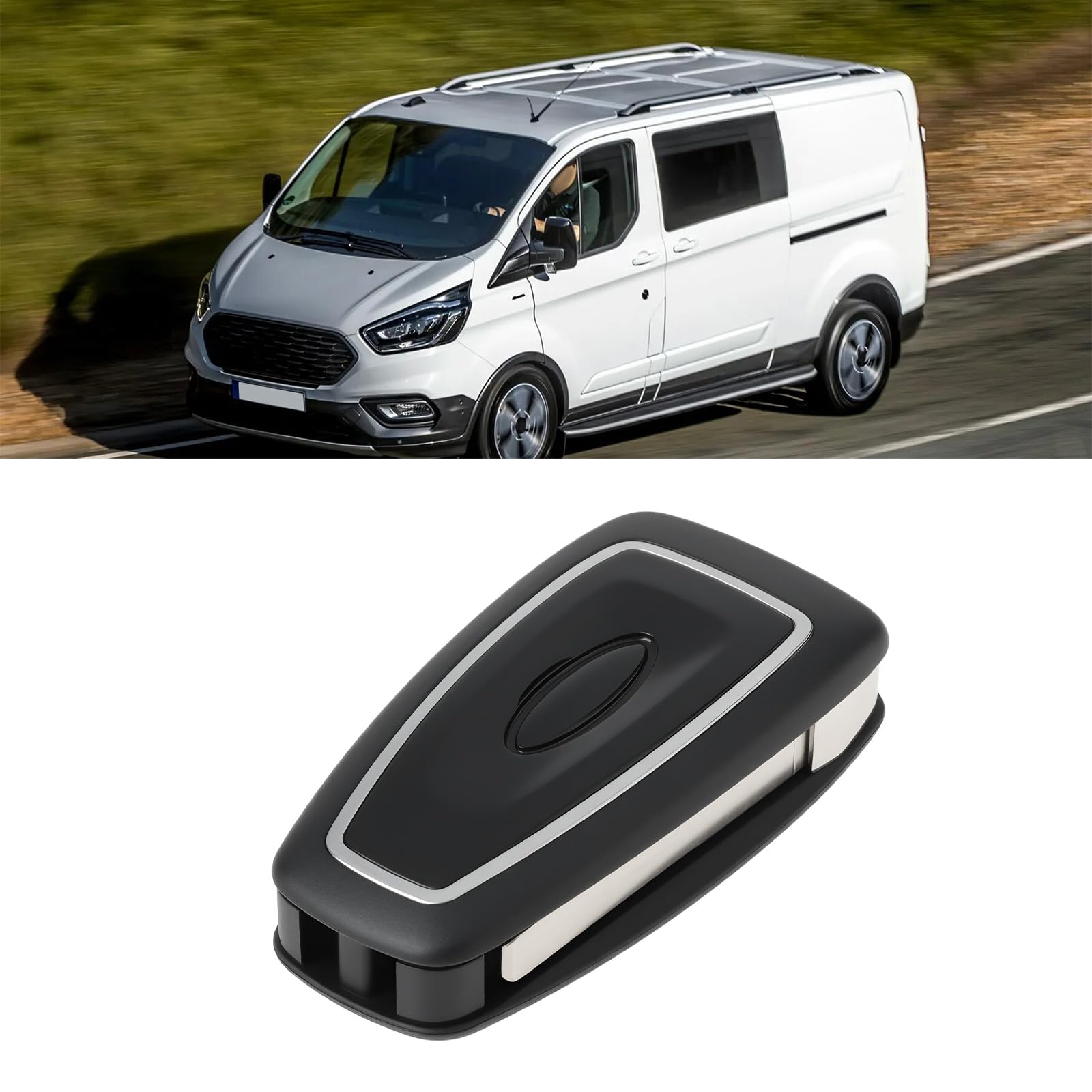 Étui de Clé 3 Boutons Compatible avec Ford Transit Connect Tourneo Custom