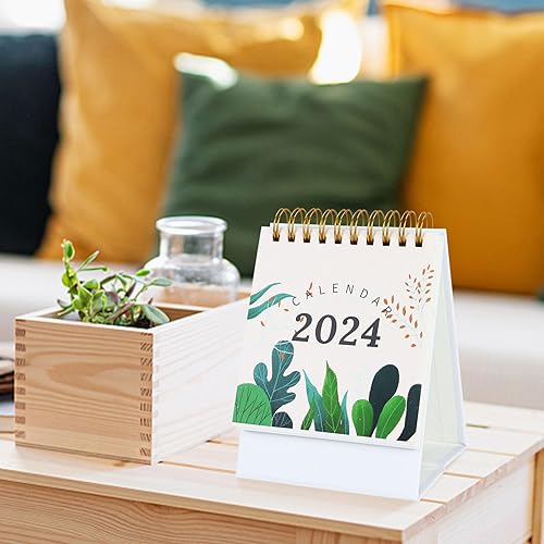 Miniatura 9 de Calendario de escritorio pequeño, mini calendario de escritorio 2023-2024, de agosto de 2023 a diciembre de 2024, calendario de 3.7 x 5.1 pulgadas