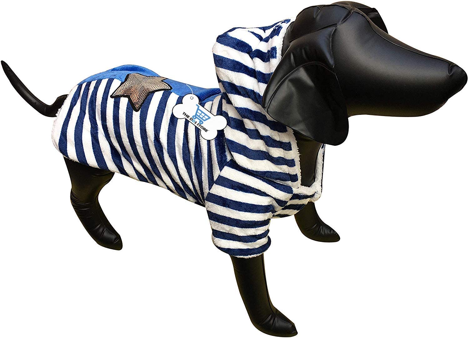 The DDS Store Coat for Dogs Cats Clothes Puppy Warm Hoodie Cats Jumpsuit Soft Cozy Pet Jacket Cat Hoodie Sweatshirt Winter Pet Clothes Dogs French Bulldog Pug Coat Jacket Dogs Pets Clothing Suit (18 Inch, Blue) (B09LHN5L2V) Amazon Price History, Amazon Price Tracker