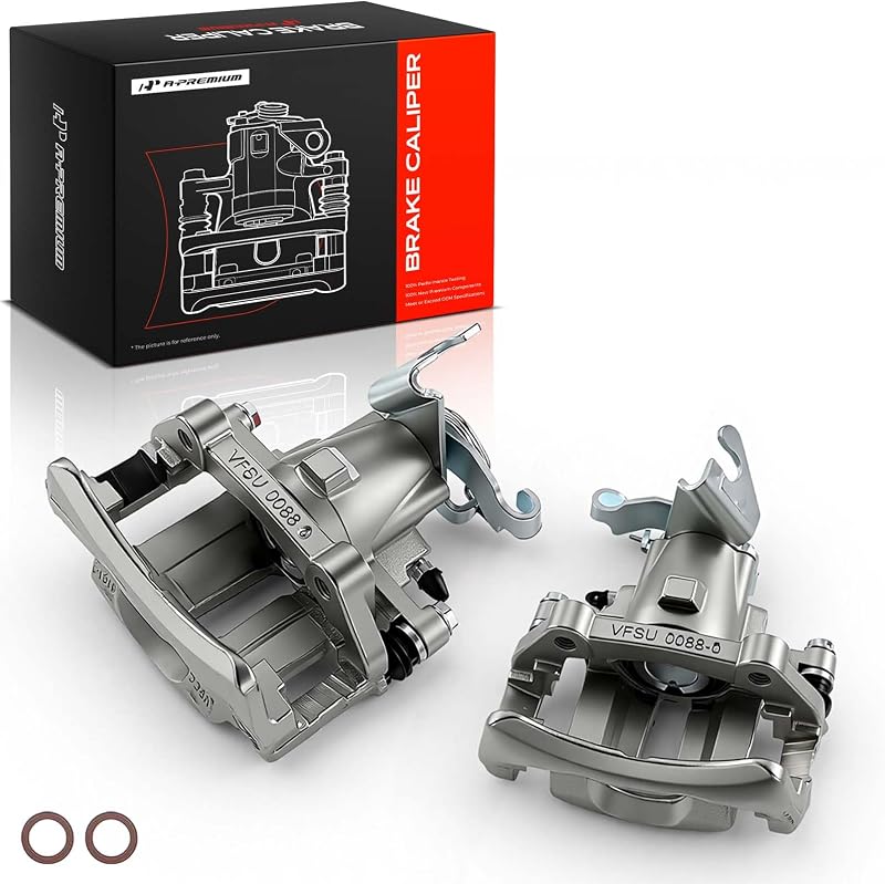 A-Premium Rear Left and Right Side Disc Brake Caliper with Bracket | Compatible with Ford Mustang 2005-2014, Corrosion-resistant, Direct-fit
