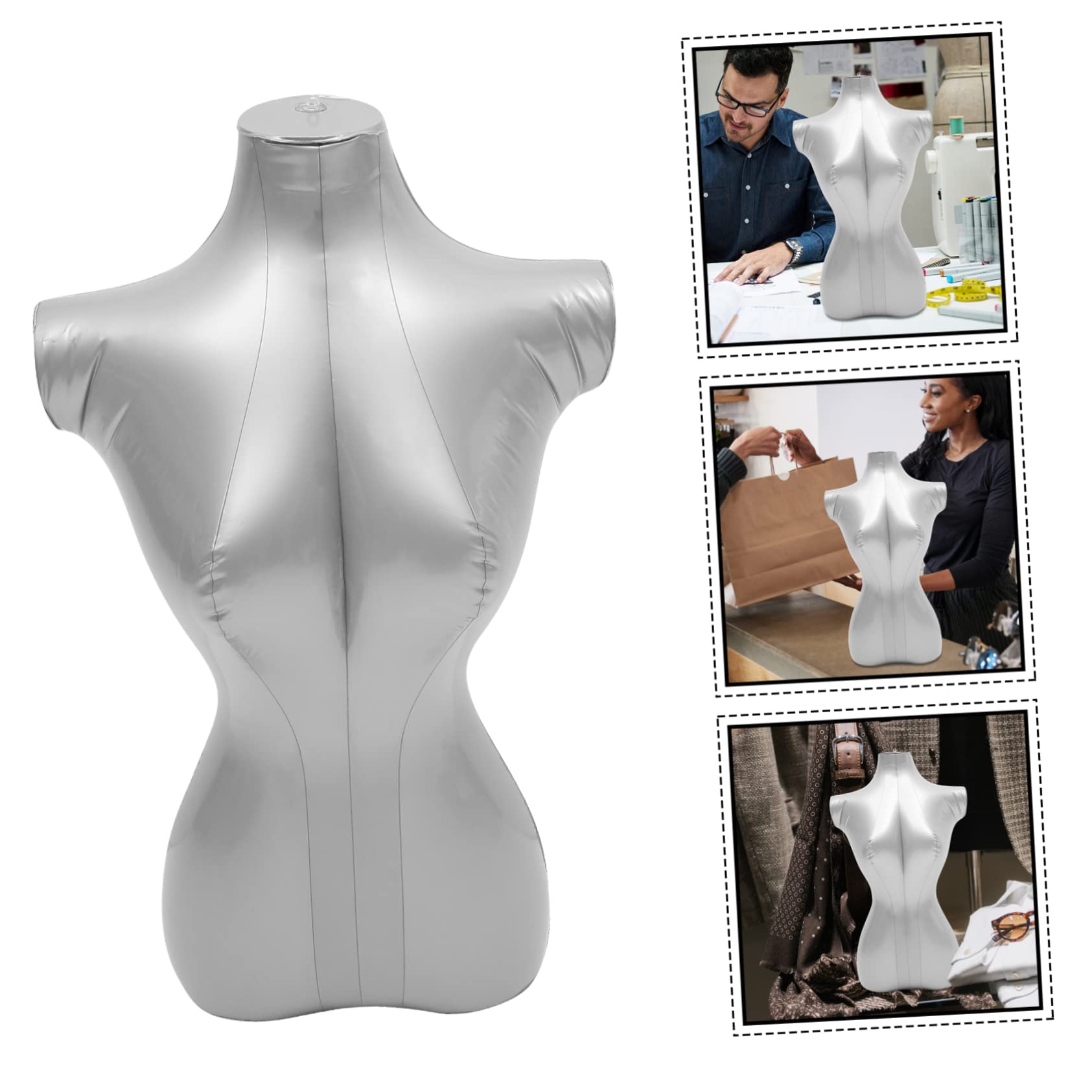 NAMOARLY Half Mannequin Torso Female Full Body Mannequin Clothing Display Rack Dress Stand