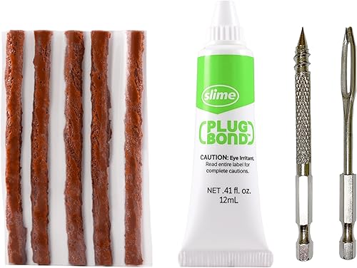 Miniatura 3 de Slime 20502 Kit de brocas para tapones de neumáticos, compatible con todos los taladros, opción de enchufe de neumático más fácil (kit de 9 piezas)