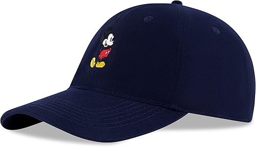 Miniatura 9 de Disney Gorra de béisbol de Mickey Mouse para hombre sombrero de papá a presión