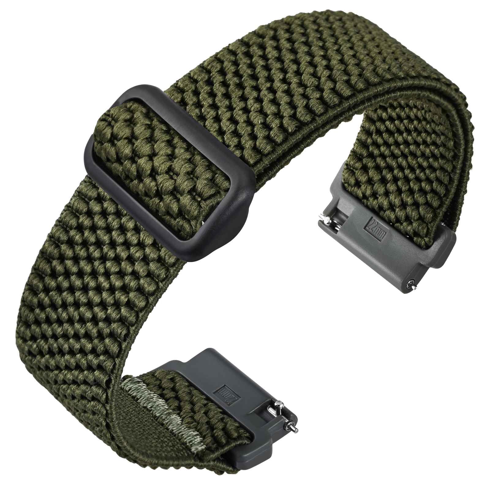 ANNEFIT Rozciągliwy nylonowy pasek do zegarka dla mężczyzn i kobiet, regulowany, elastyczny pasek do zegarka z szybkim zapięciem, zamiennik paska 16 mm, 17 mm, 18 mm, 19 mm, 20 mm, 22 mm, 24 mm