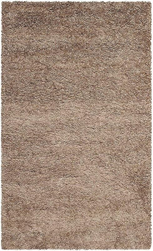 Image of Carpet for Living Room 5 X 7 FEET Modern Soft Shaggy Carpet Thick, Fluffy & 2 inch Pile Shag Rug for Your Kids Room, Bedroom & Livingroom (Dark Beige)