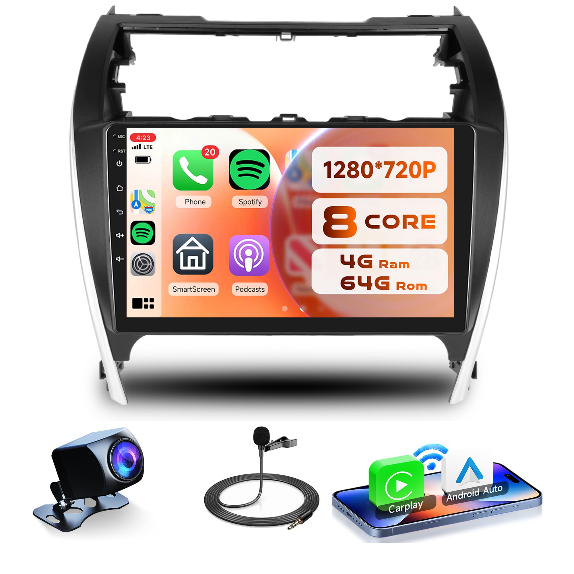 Toyota Camry Android Auto Car Stereo Screen Head Unit | V7 Toyota Camry Android Auto Car Stereo Screen Head Unit | V7