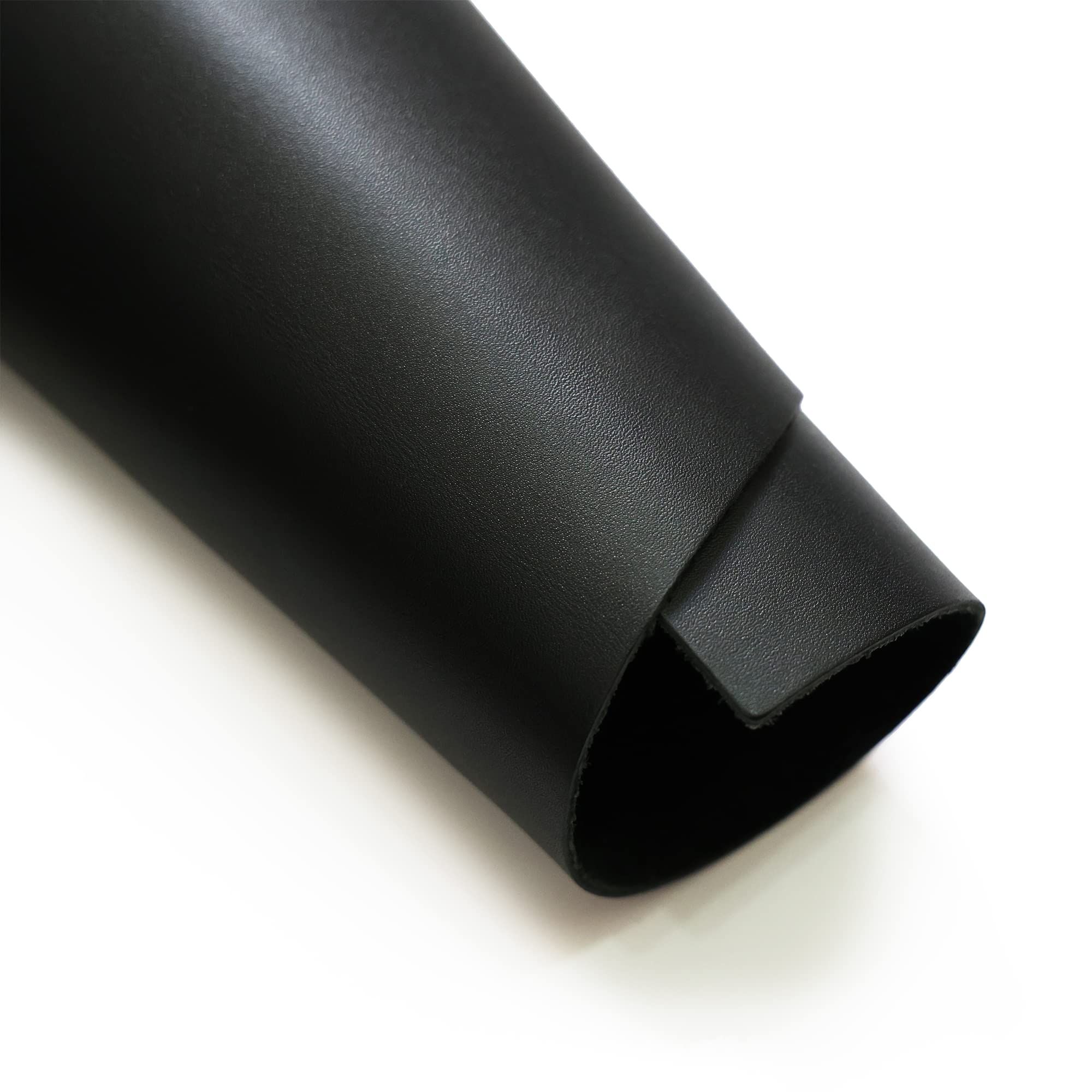 Soletec Full Grain Leather Square, Thick Cowhide Leather Sheet, Pre-Cut Pieces for Crafting, Tooling, Sewing, Black, 1.5-1.7mm, 14"x14"