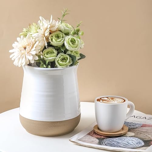 Miniatura 6 de Hasense Soporte para utensilios de cocina, organizador de utensilios de cerámica extra grande de 7.1 pulgadas para encimera, almacenamiento de