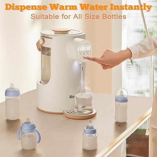 Miniatura 4 de Veroline Calentador de agua instantáneo, dispensador de fórmula para bebés de 2 L, 5 controles de temperatura y 7 x 24 horas para mantener el calor,