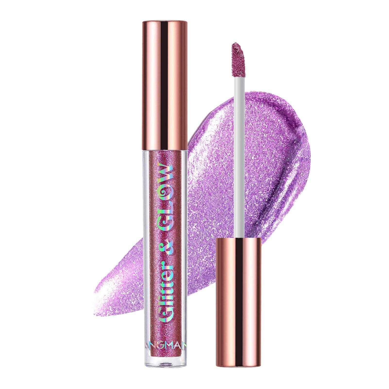 sombra ojos con purpurina | Sombra ojos Chameleon Gloss,Maquillaje ojos metálico, iluminador gel brillante, sombra brillante, rubor champán, maquillaje ojos iluminador Fowybe