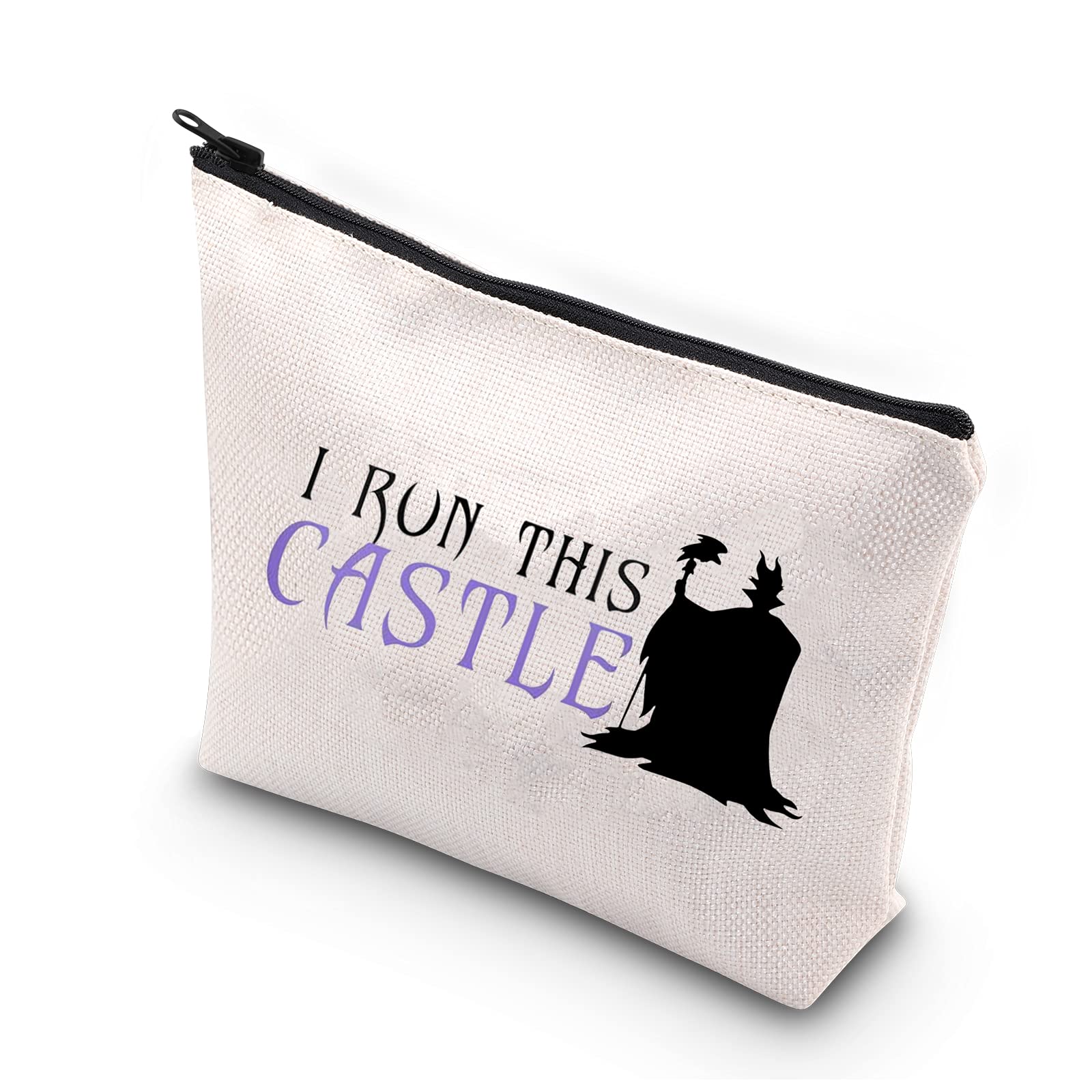 BDPWSS Evil Villains Makeup Bag Villain Fans Gifts i Run This Castle Cosmetic Bag For Witch Face Gift Witchy Lover Gift