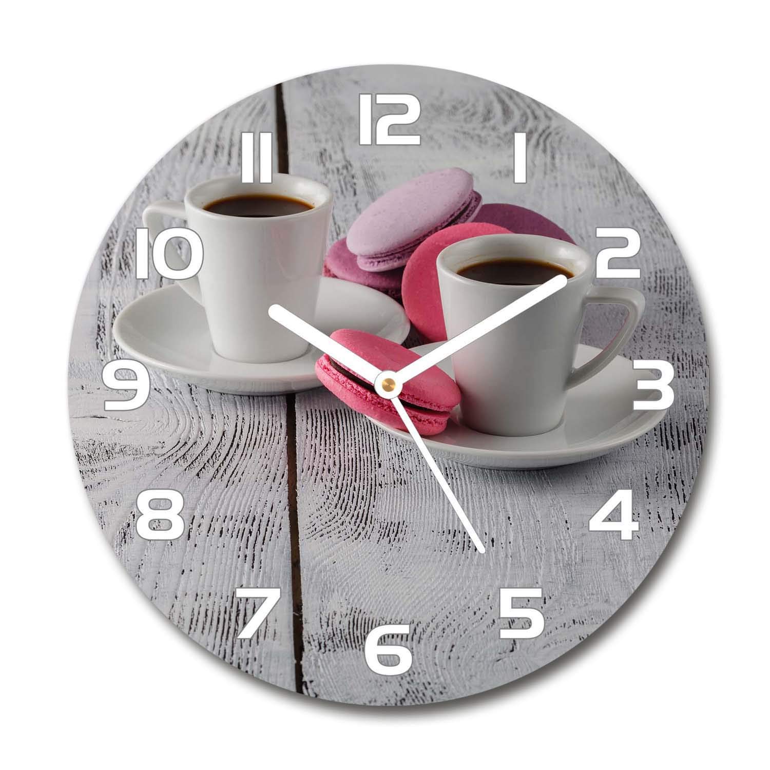 Horloge en verre sécurité Tulup 60x60cm impression haute définition