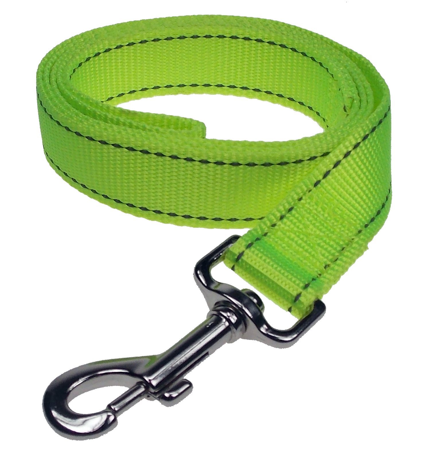 Stockmaster Large Reflective Adjustable Neon Dog Lead with Metal Hook for easy attachment to collar - For Pets (Product Code: ZH04)