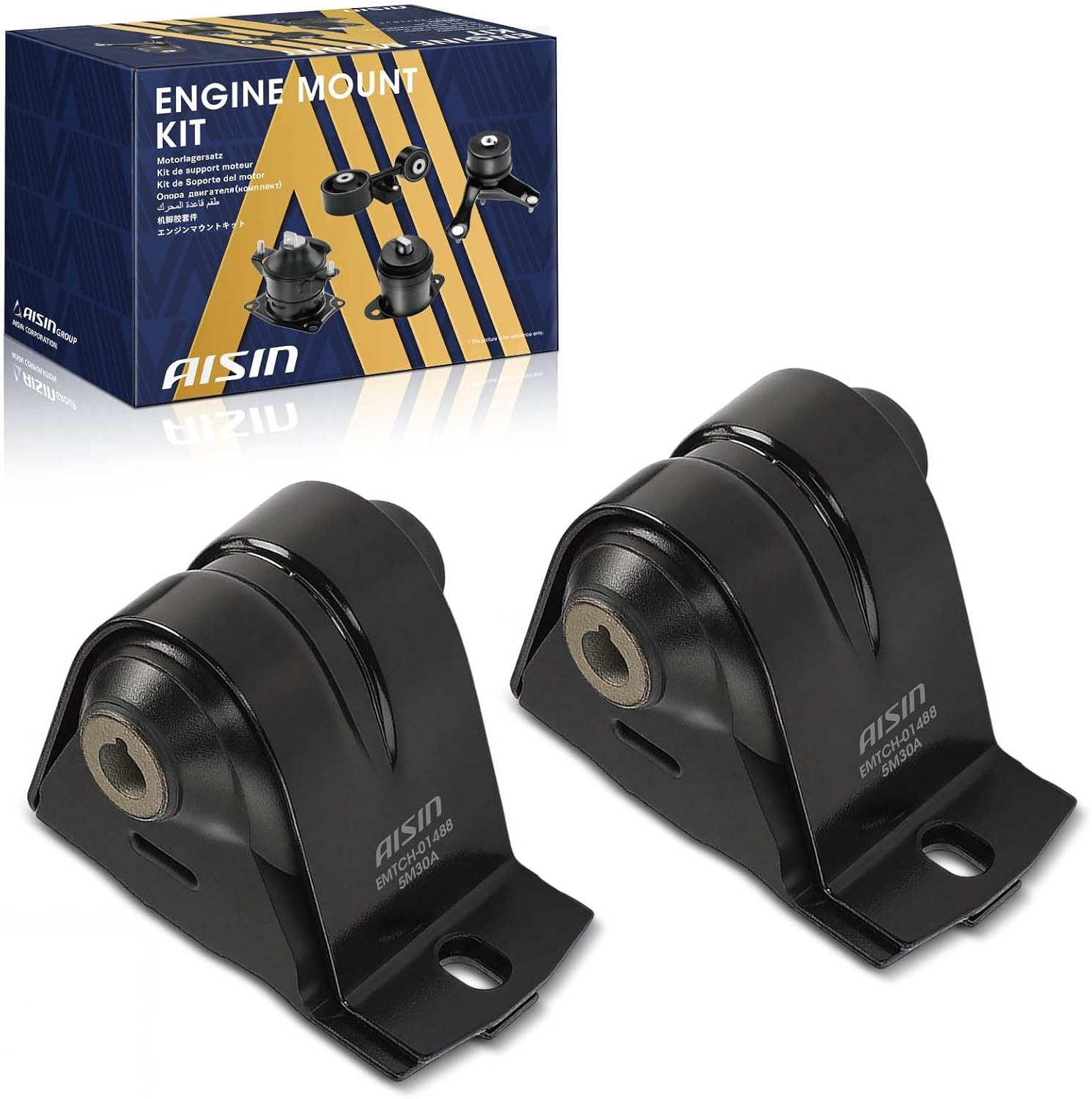 AISIN Engine Motor Mounts (2-Pack) for Jeep Wrangler 1997–2006