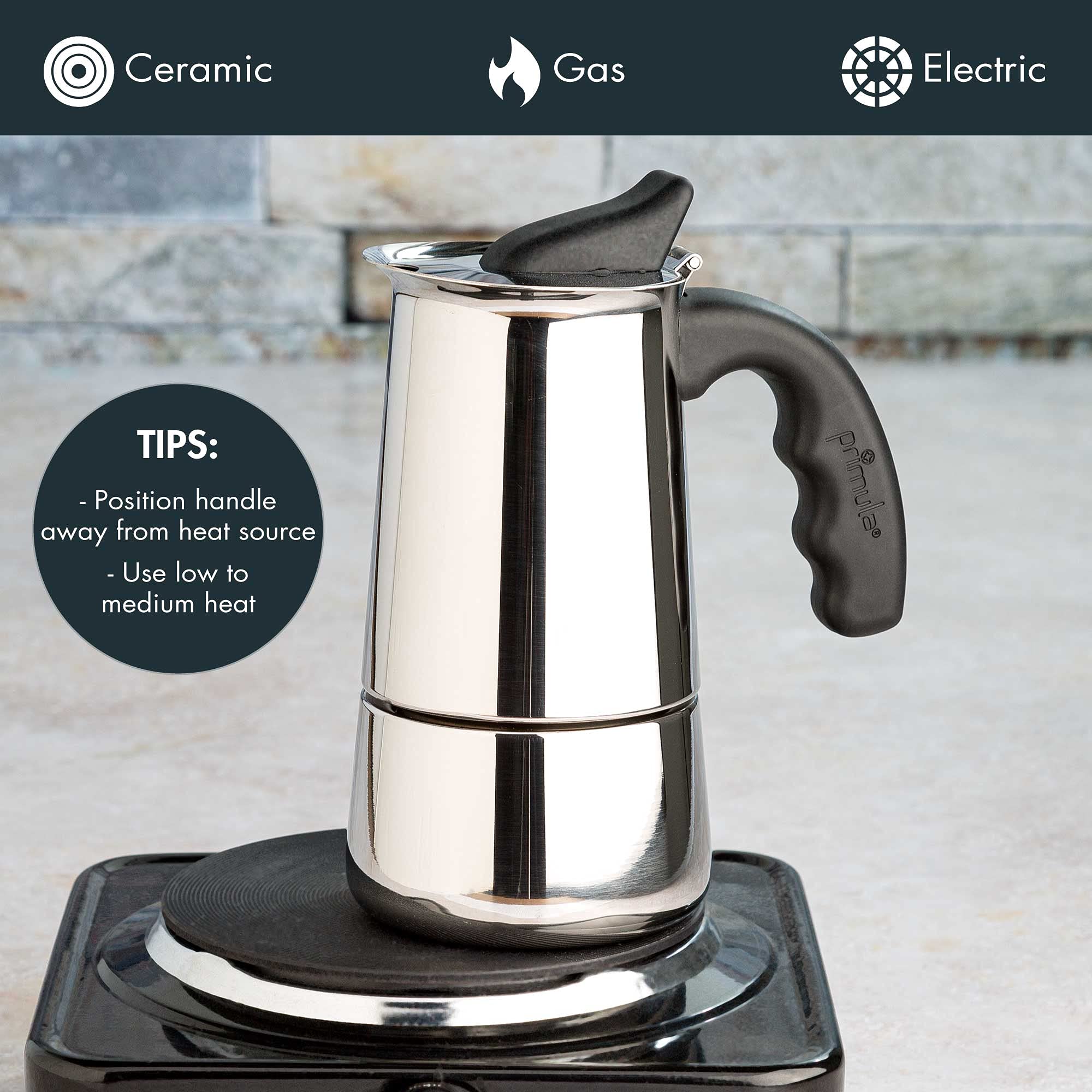 Primula Premium Stainless Steel Stovetop Espresso and Coffee Maker