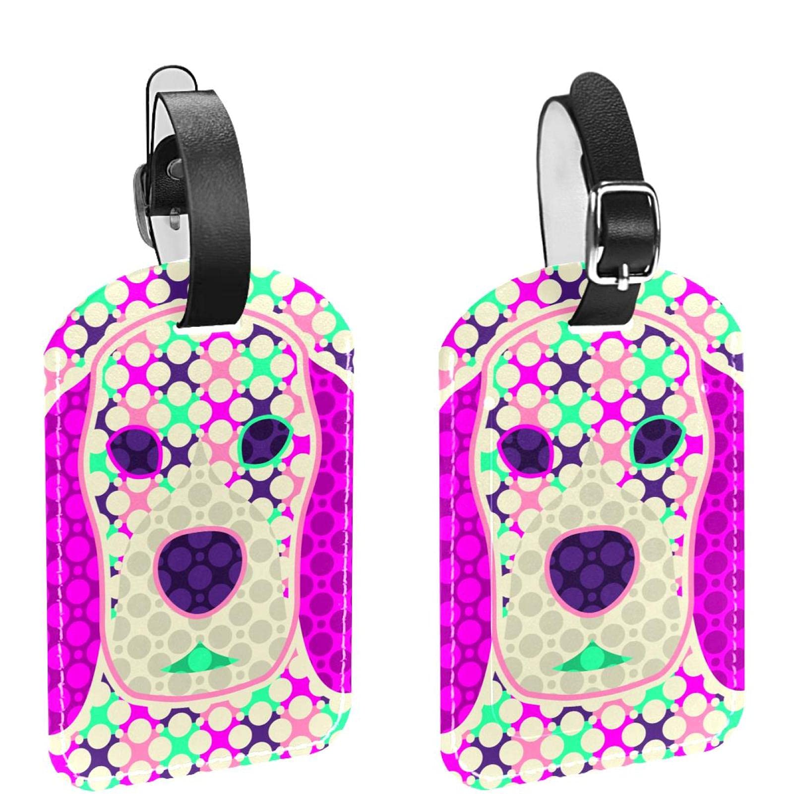 Étiquettes de bagage pour chien teckel pour valises | Étiquettes de voyage avec carte d'identité, TPU, étiquettes de valise personnalisées pour femmes et hommes accessoires de voyage