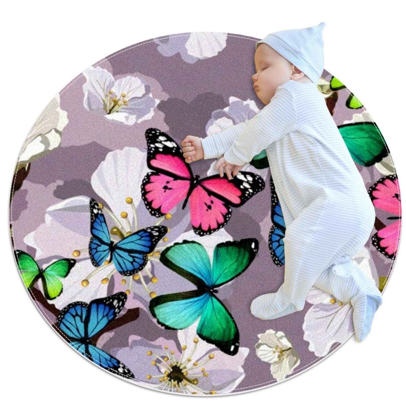 Tapis de jeu pour enfants JDEZ pour illuminer le regard des filles et garçons de douces couleurs