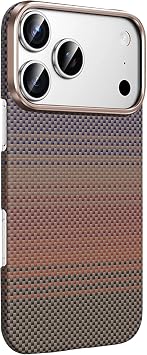 CONSTRAIN - iPhone 17 Pro Max ile uyumlu Apple Kılıf Magsafe ile uyumlu Şarj Özellikli Ultra Slim Aramid Karbon Fiber Kevlar Kapak
