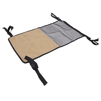 Car Dog Barrier Net, Dog Car Barrier Portable Breathable Oxford Cloth Khaki with Adjustable Belt Clip for Truck for SUV