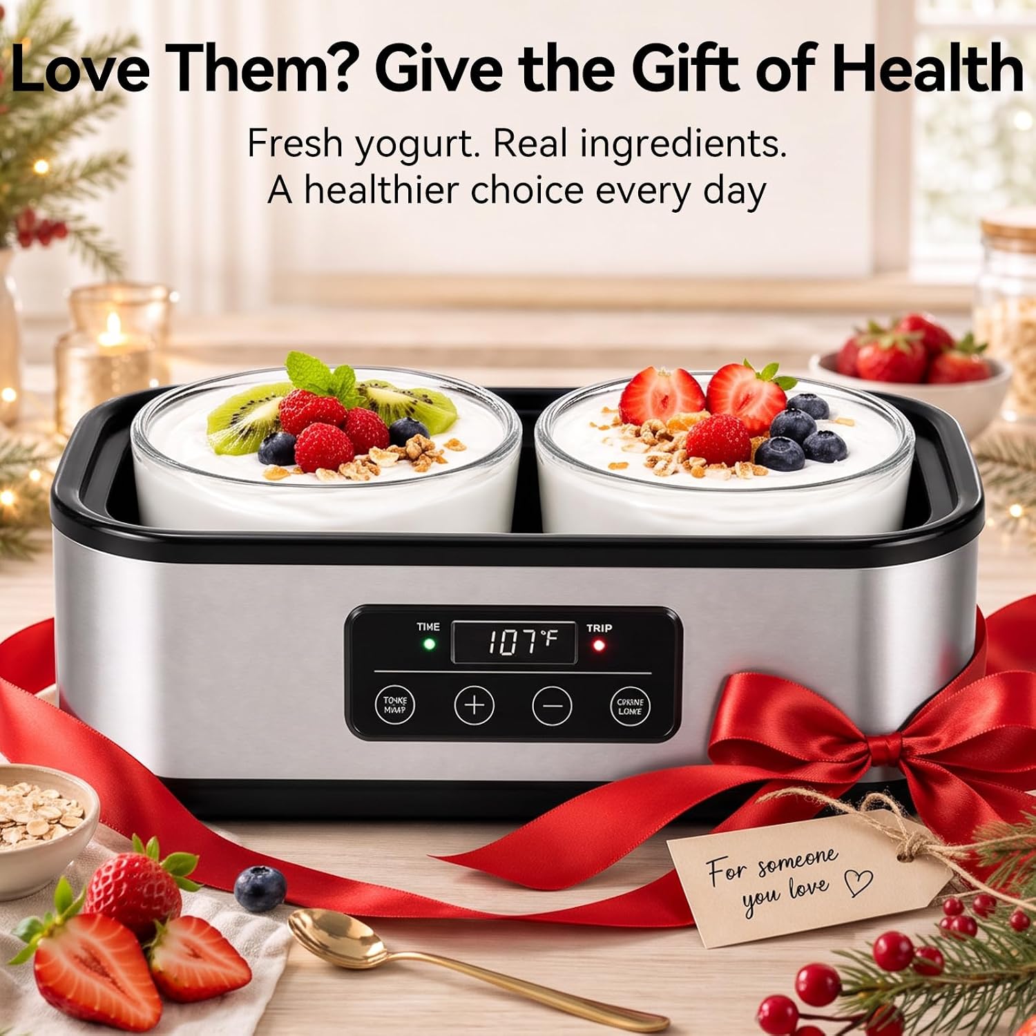 Yogurt Maker Machine, 2 Qt Greek Probiotic Yogurt Maker for Home