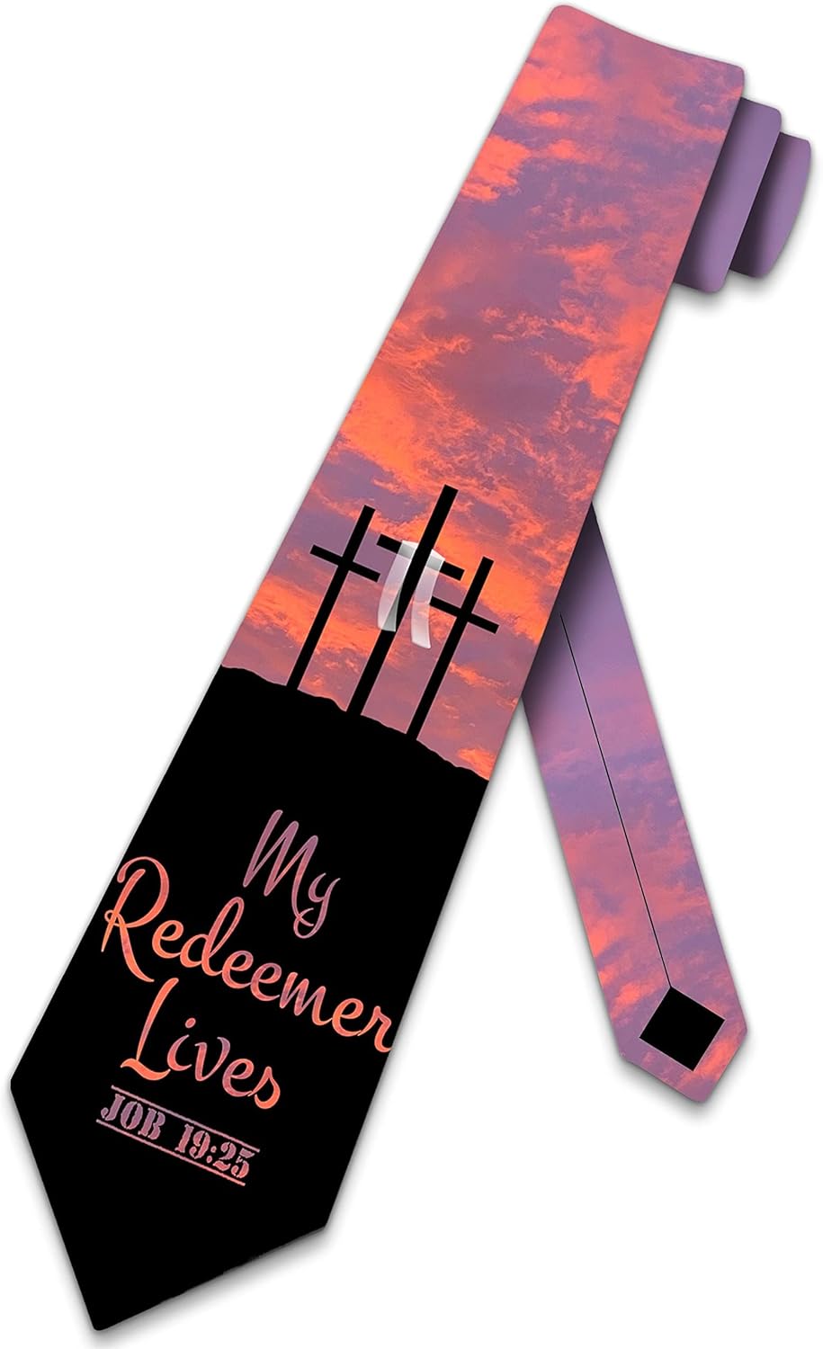 Three Rooker Religious Easter Ties Mens Bible Verse Necktie Cross Tie