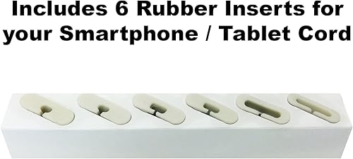 Miniatura 5 de ART79001 - Organizador de escritorio artístico para iPadiPhoneTabletSmartphone con 3 puertos USB, color negro