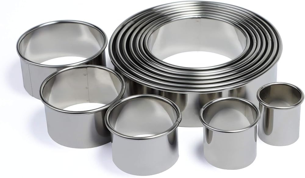 12-Piece Stainless Steel Cookie Cutter Set - Assorted Shapes - Baking Biscuit Moulds