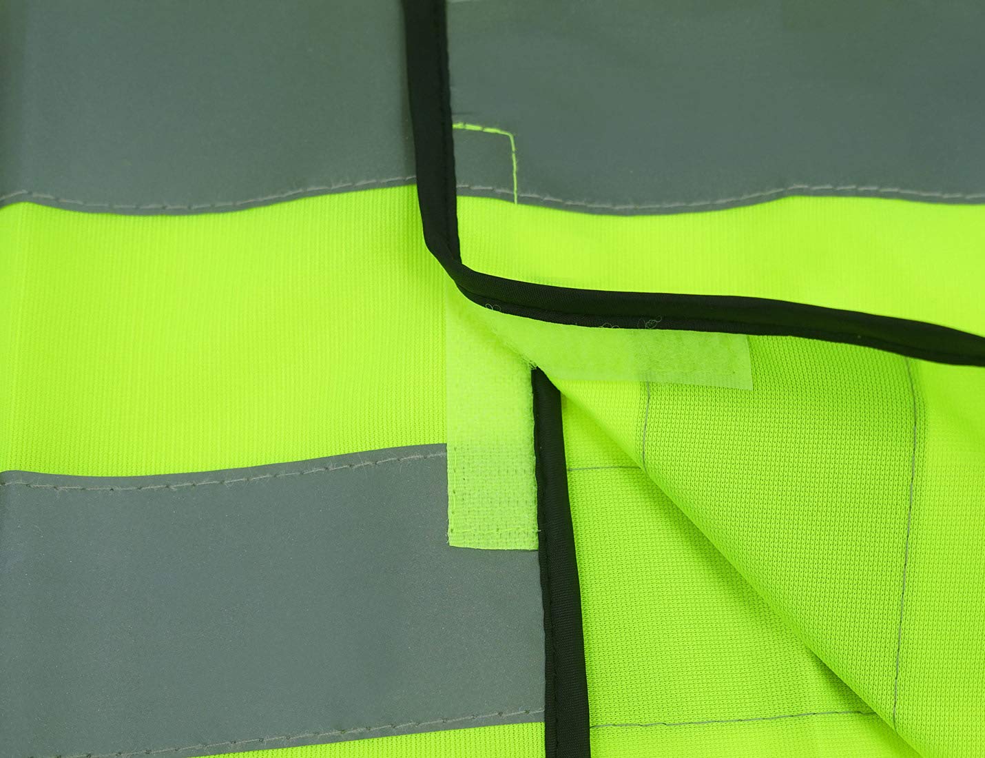 AIEOE Enfant Gilet Fluorescent Lot de 10 Sans Manches Veste Gilet de Sécurité Réfléchissant Haute Visibilité Élève Fille Garçon Cyclisme Course Outdoor Sport Fluo Jaune 01