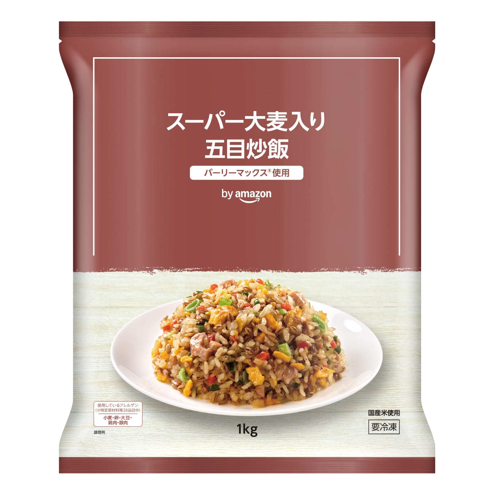 Amazon.co.jp: [冷凍] by Amazon 味の素 スーパー大麦入り五目炒飯 1kg