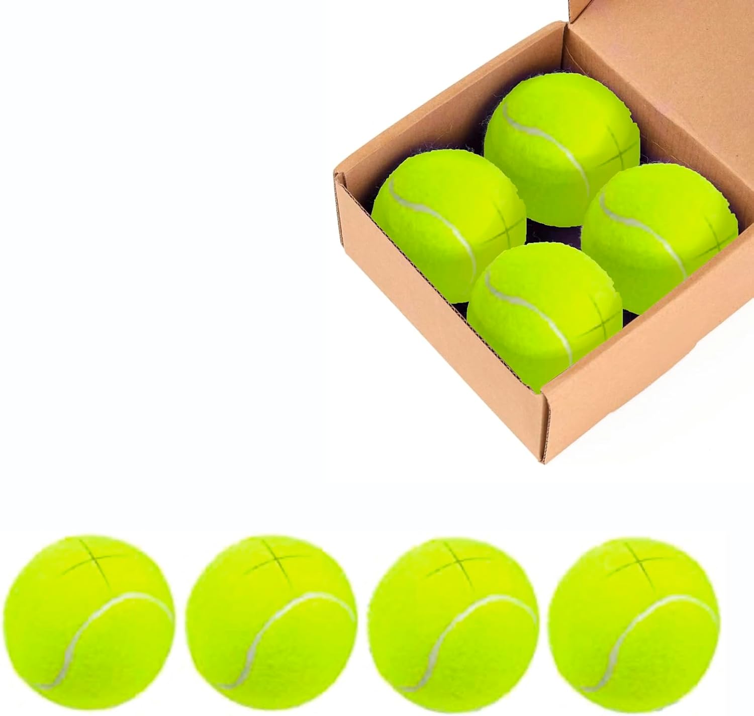 JY CLASSIC 4 PCS Walker Glide Balls, Precut Walker Tennis