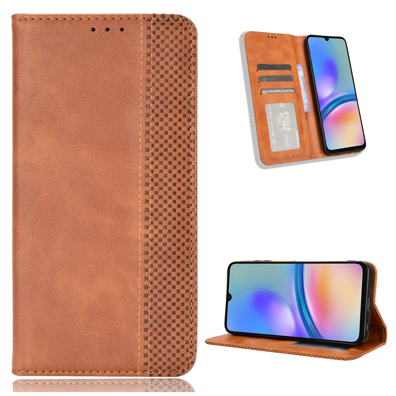 Custodia In Pelle Per Realme C35 4G – Portafoglio Con Slot Per Schede, Supporto A Libro E Chiusura Magnetica – Verde