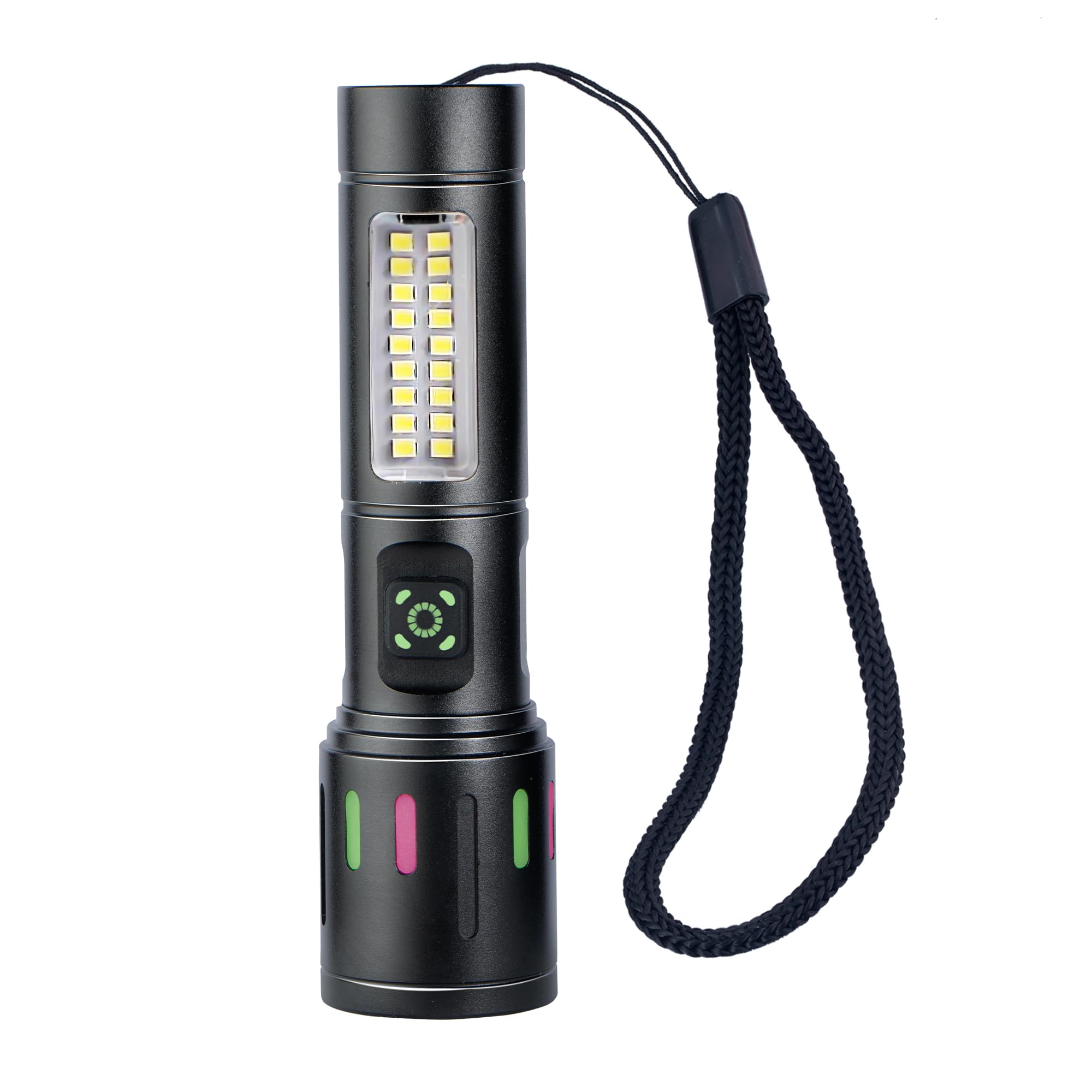 LED High Pwer Long Rnage Flashlight, 1000 Lumens 6 Modes, Rechargeable, Water Resistant, 500m Range Multicolour