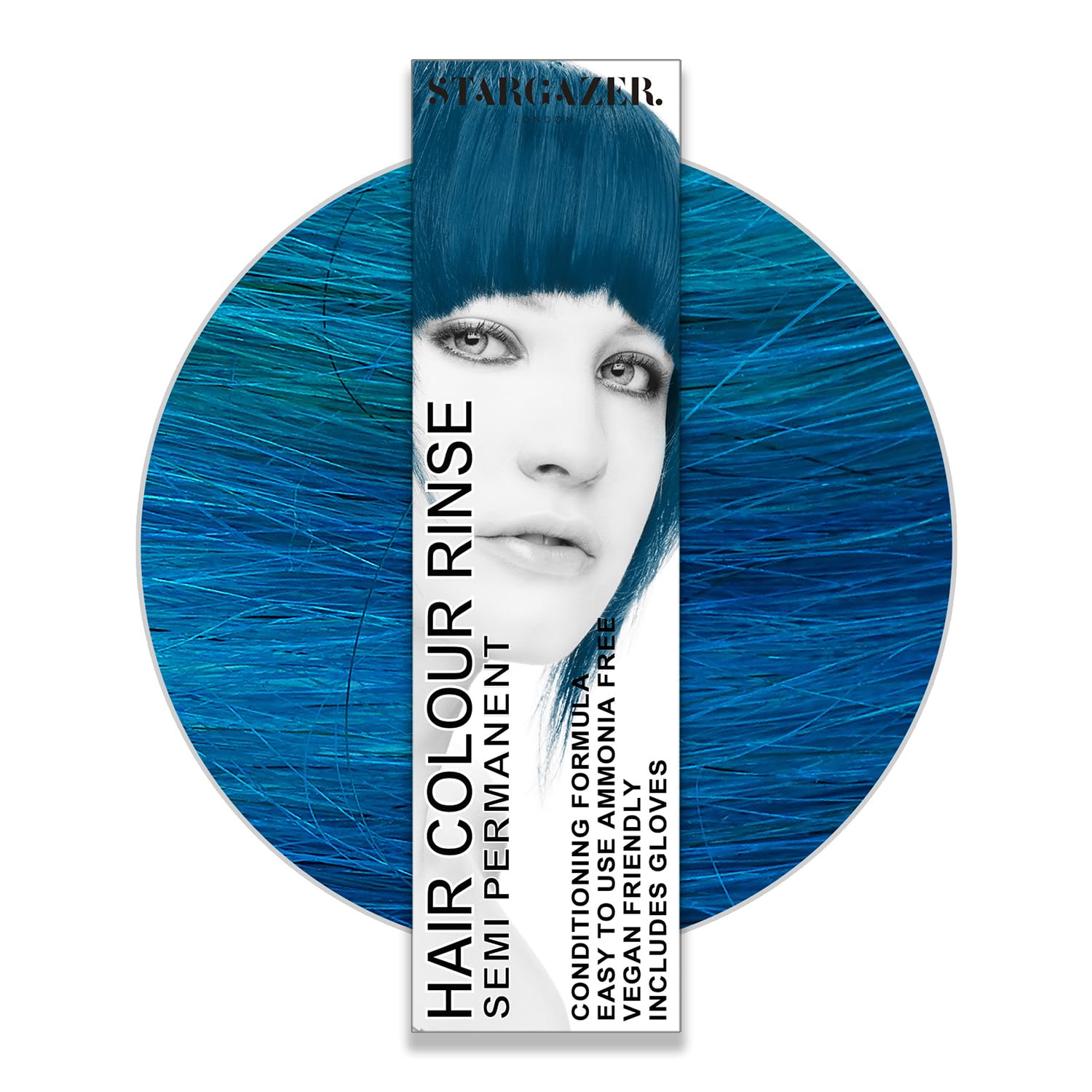 Semi Permanent Hair Dye, Azure Blue