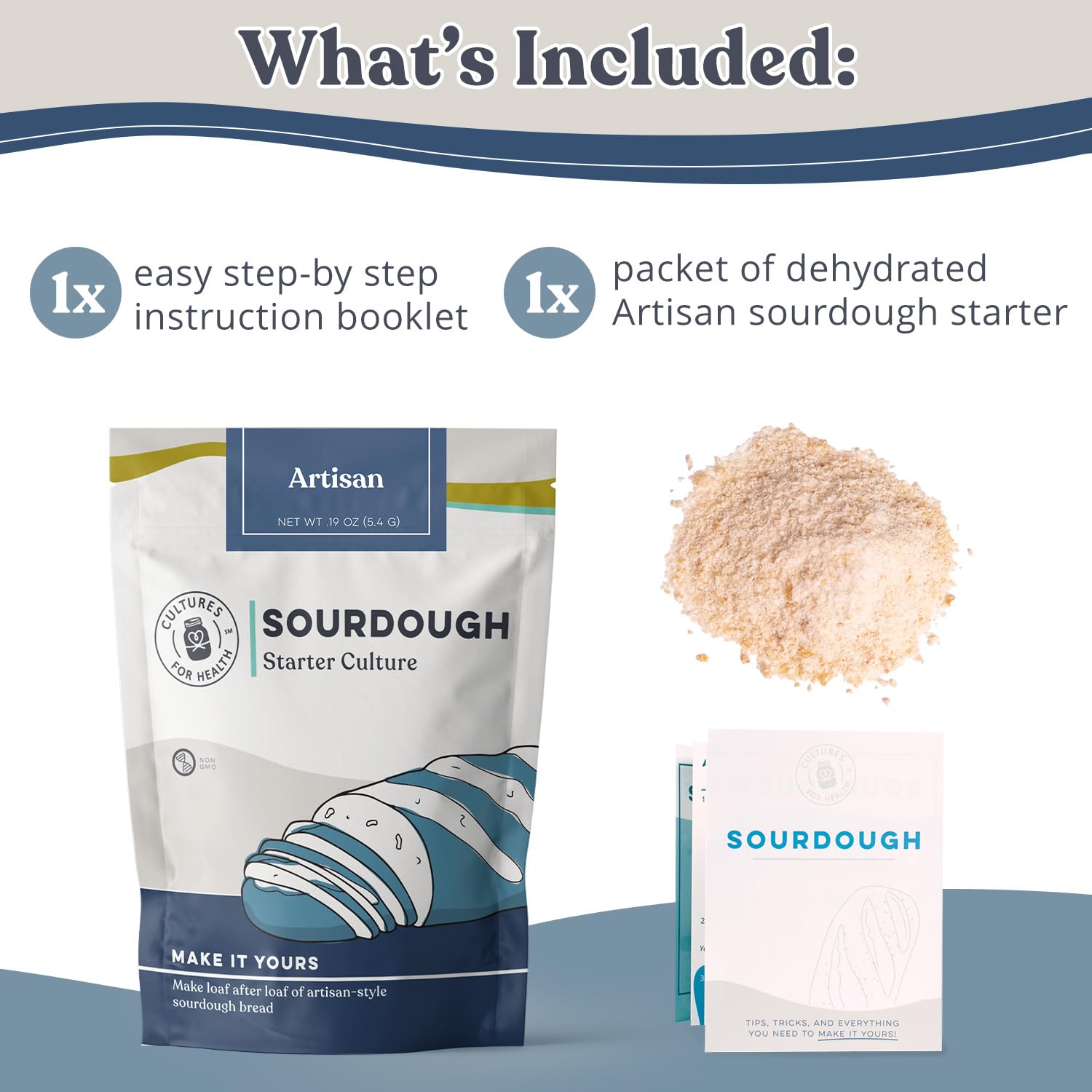Artisan Sourdough Starter Culture | Dehydrated Starter for Bread Baking | Unbleached Rye Flour | Perfect for Beginners and Experienced Bakers | Gluten Sourdough Culture | Cultures for Health - Image 4