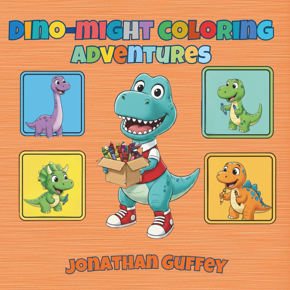 Dino-Might Coloring Adventures: Dinosaur Coloring Book for Kids Ages 3-8 with Positive Messages for Big Dreamers (Dino-Might Adventures)